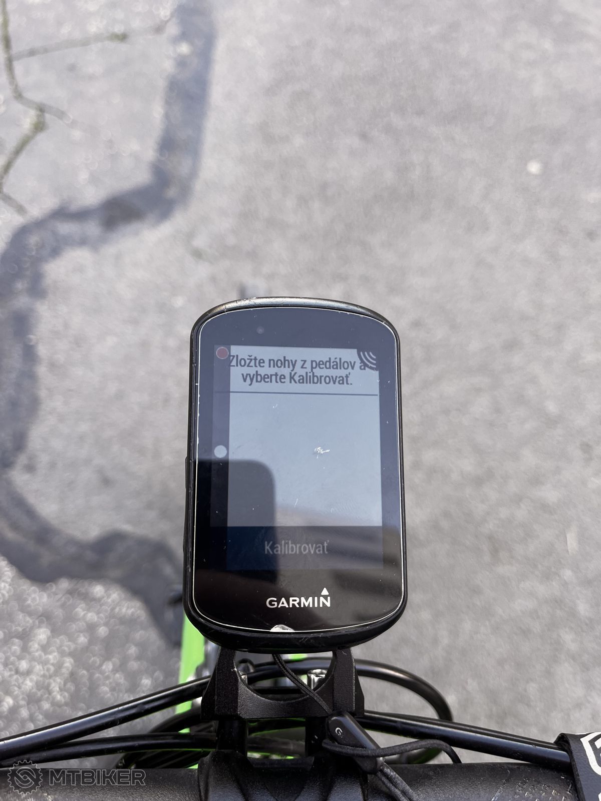 Kalibrácia cez Garmin Edge, nie je potrebná pred každou jazdou