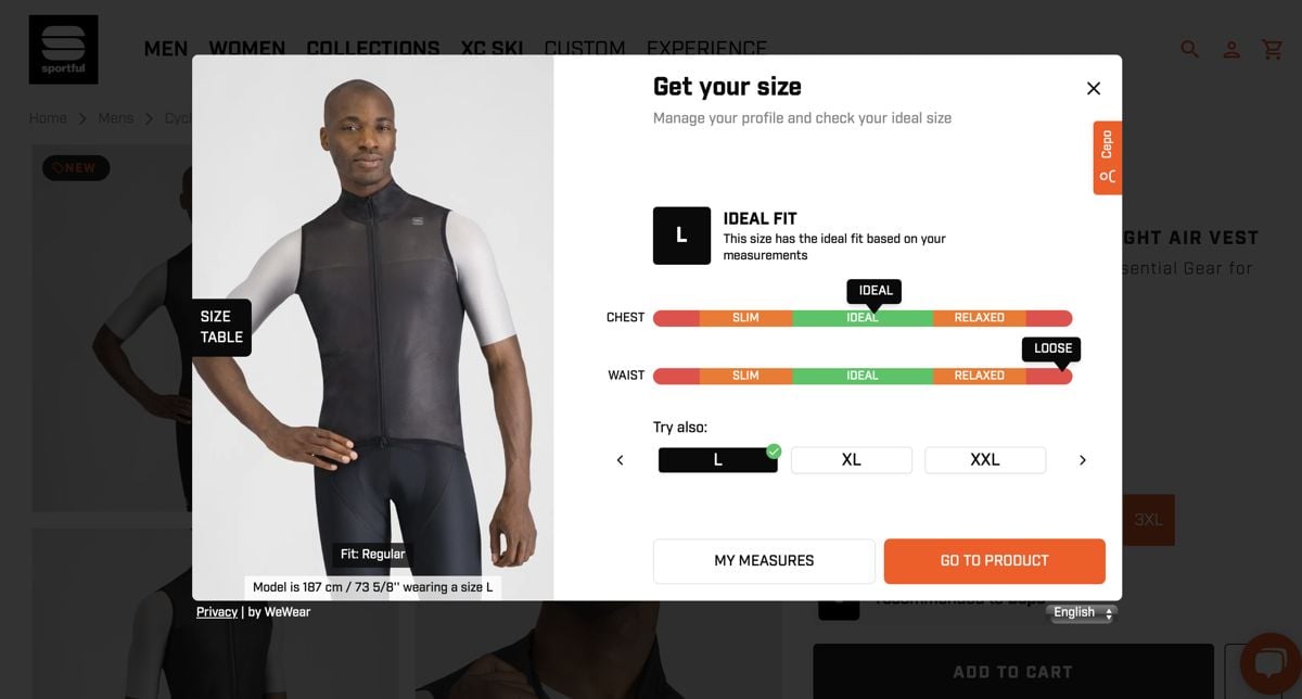 Vesta Sportful LIGHT AIR test