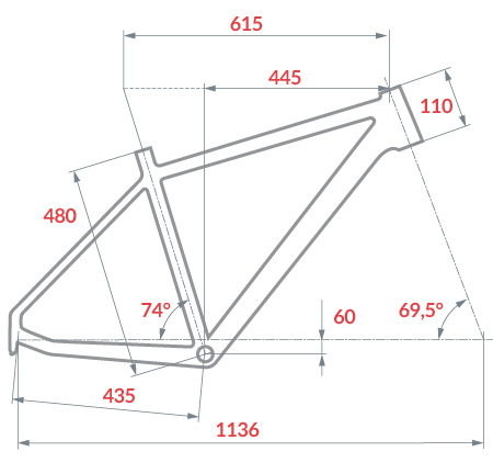 geometria bicykle DEMA Energy 12