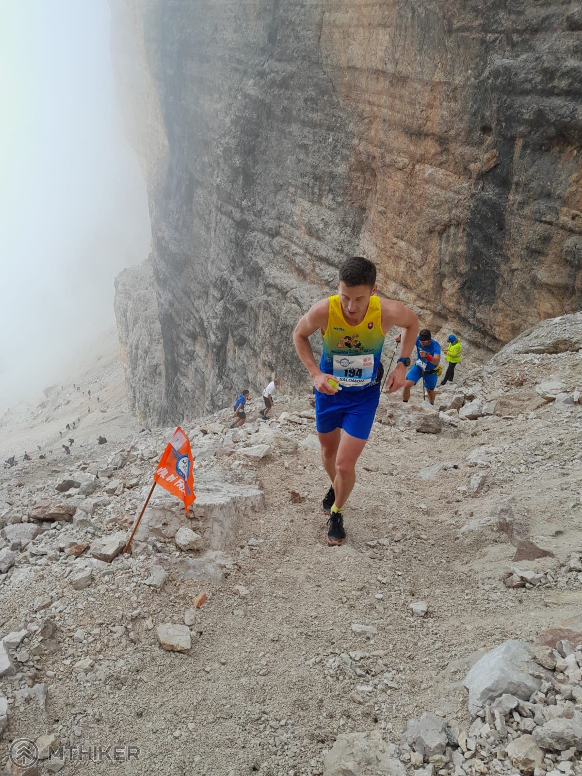 Výbeh do sedla Forcella Pordoi Forcella Pordoi