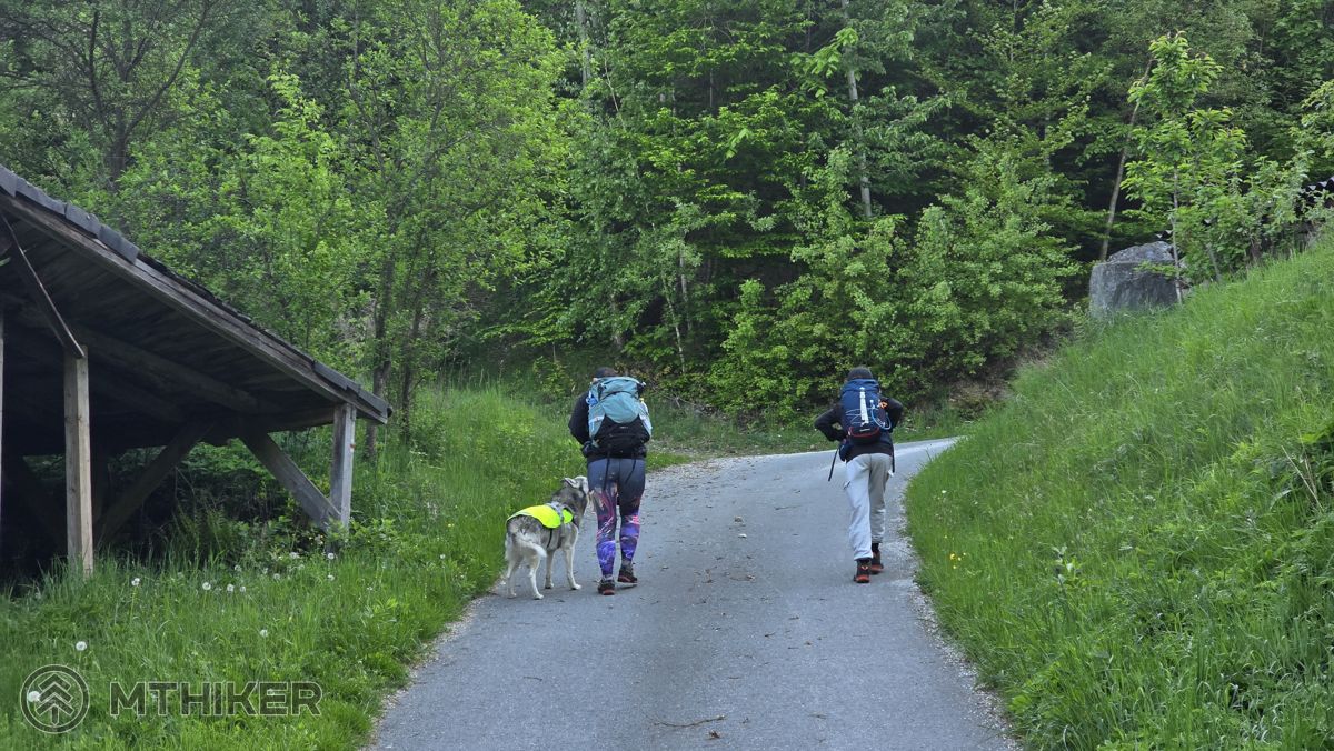 Začíname, stúpanie pri lome